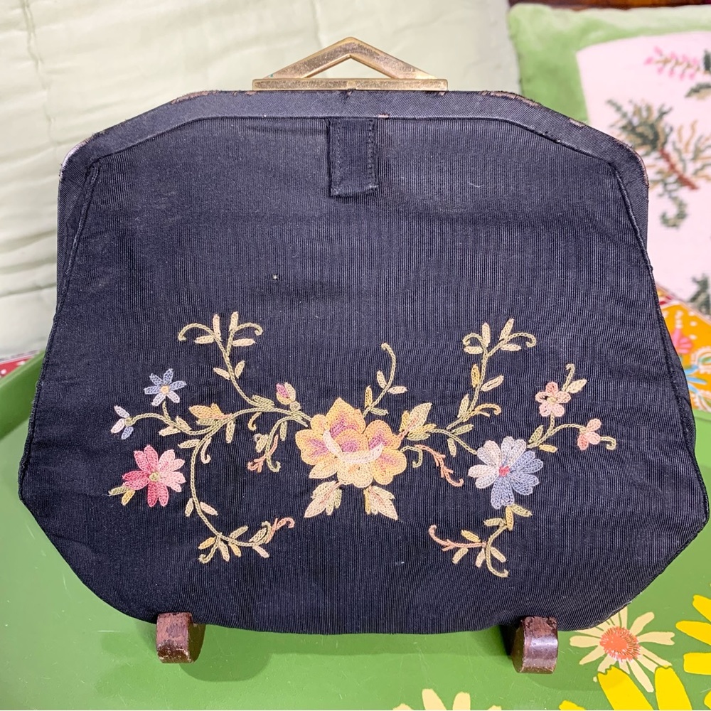 1920s Tambour Embroidered Bag